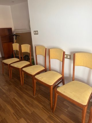 Juego de 6 sillas de comedor de madera