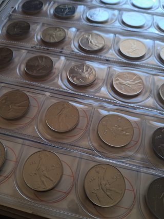 Italia 1958 Lotto 40 Monete 50 Lire VULCANO, RARE