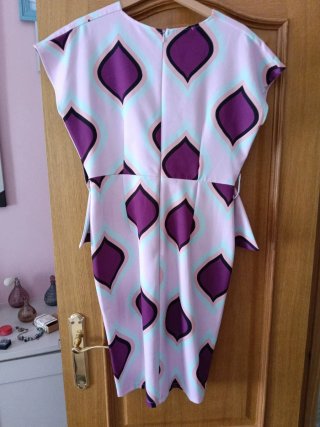 Vestido Peplum Estampado