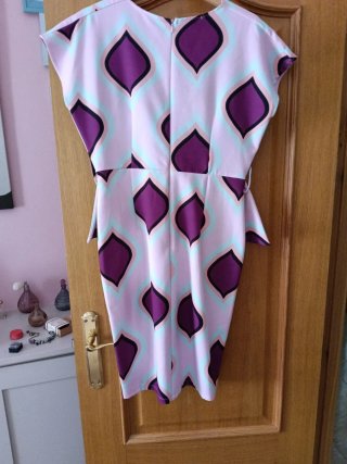 Vestido Peplum Estampado