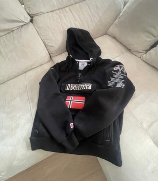 Sudadera Geographical Norway Negra