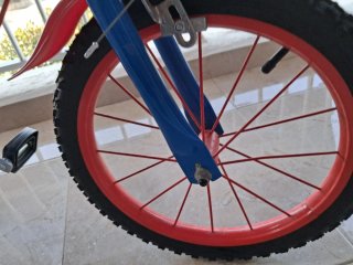 Bicicleta Spiderman Azul y Roja