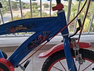 Bicicleta Spiderman Azul y Roja