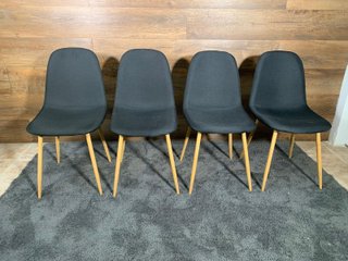Set da Pranzo Nordico: Tavolo + 4 Sedie Imbottito