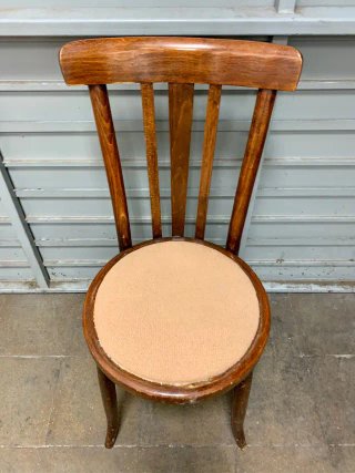 Silla Madera Vintage Thonet Beige/Marrón
