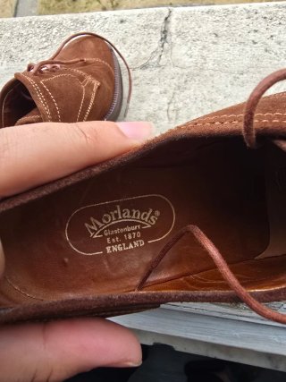 Scarpe Derby Morlands Vintage Marroni