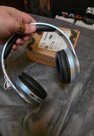 Auriculares Bluetooth DJ RGB Jack 3.5mm Plegables