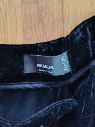 Pantalón de terciopelo negro