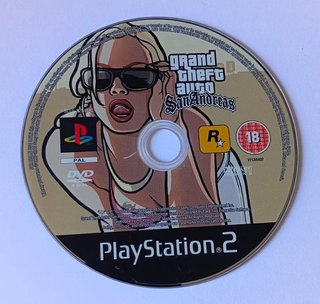 PS2 Grand Theft Auto San Andreas Disco Testato