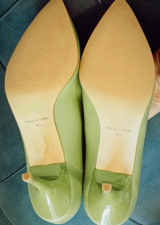 Zapatos de tacón Mustang verdes talla 40