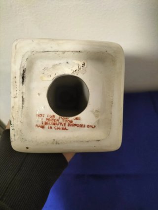 Portacandele porcellana cinese decorato