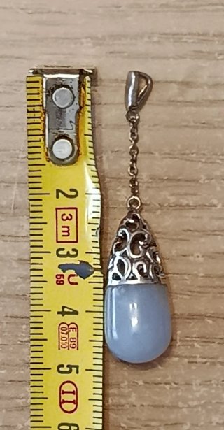 Colgante Plata con Piedra Azul
