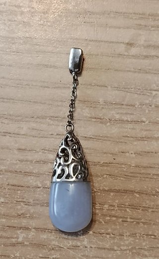 Colgante Plata con Piedra Azul