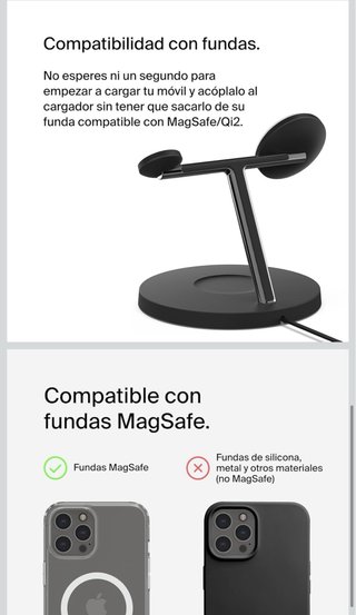 Belkin BoostCharge Qi2 3-en-1 Estación de Carga
