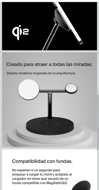 Belkin BoostCharge Qi2 3-en-1 Estación de Carga