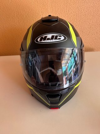 Casco Moto HJC Negro y Verde