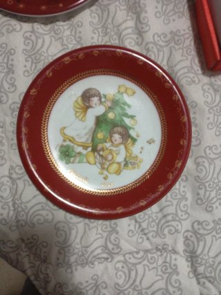 Coppia Piatti Natale Thun Ceramica