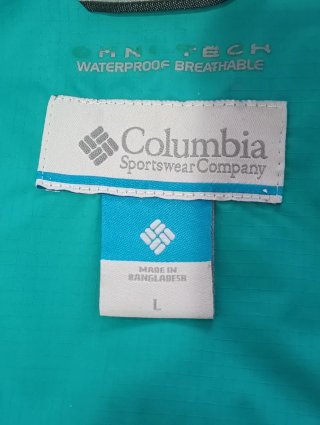 Chaqueta Columbia Waterproof Mujer turquesa T/L