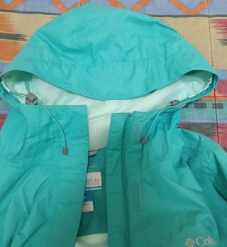 Chaqueta Columbia Waterproof Mujer turquesa T/L