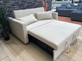 Sofá Cama Beige 138cm Tela