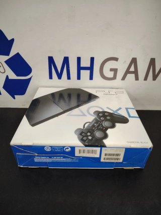 Playstation 2 Slim Negra V2 Con Caja 1 Año Garantí
