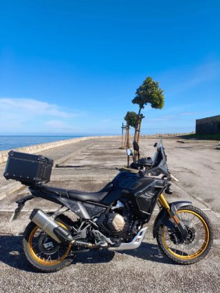 Voge 800 Rally Negra y Dorada