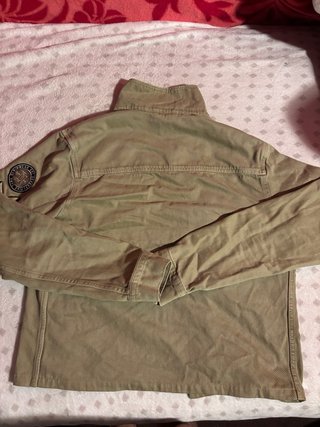 Chaqueta Zara militar verde