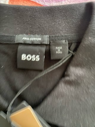 Polo BOSS Negro Hombre
