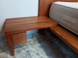 Dormitorio madera maciza con somier