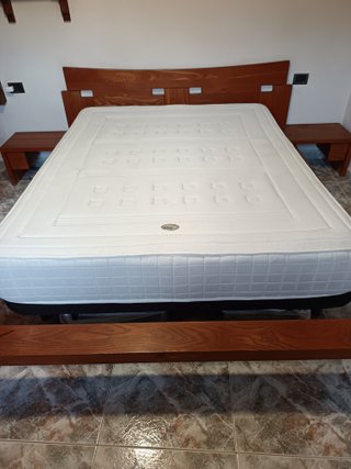 Dormitorio madera maciza con somier