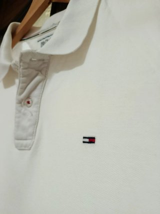 Oferta !! Polo Tommy Hilfiger Blanco Talla L