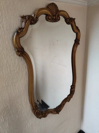 Espejo Antiguo Dorado