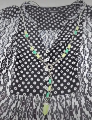 Vestido estampado blanco y negro Atmosphere T-36