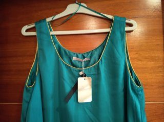 Vestido fiesta verde corto