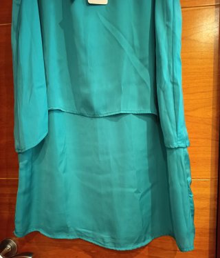 Vestido fiesta verde corto