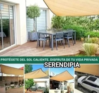 TOLDO VELA DE SOMBREO CUADRADO 3X3 BEIGE.