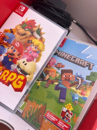 Minecraft y Super Mario RPG Nintendo Switch