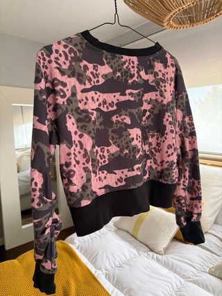 Sudadera Replay Camuflaje Rosa