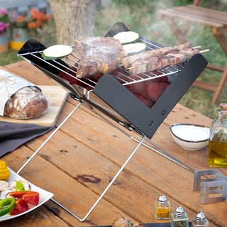 InnovaGoods barbacoa portátil carbón camping