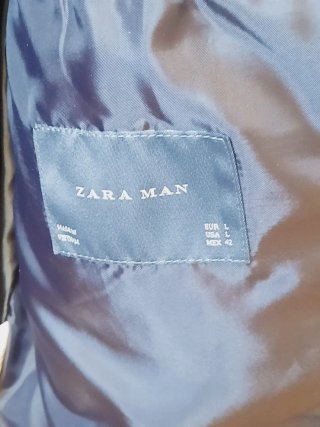 Plumífero Zara Negro Talla L