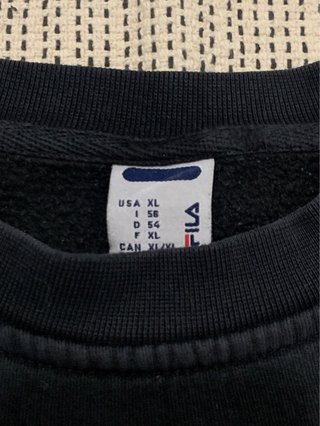 Sudadera Fila Vintage Negra