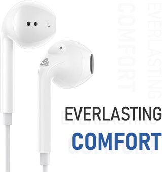 Ludos auriculares cable micrófono graves potentes