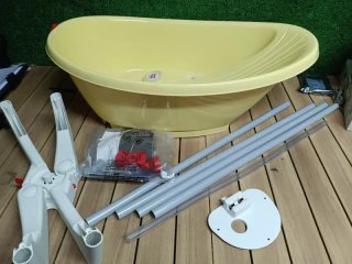 OKBABY Kit Bañera Bella + Soporte color Amarillo