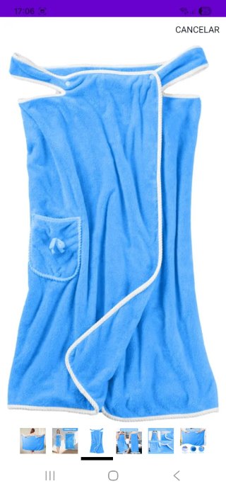 Toalla de baño unisex azul nuevo precintado