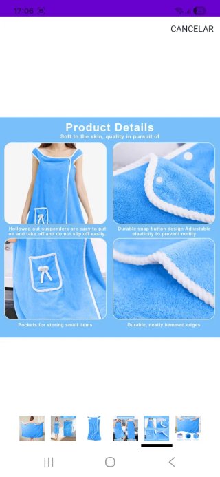 Toalla de baño unisex azul nuevo precintado