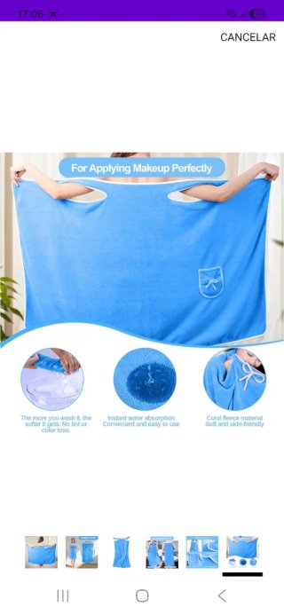 Toalla de baño unisex azul nuevo precintado