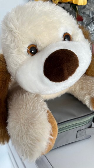 Peluche de perro suave