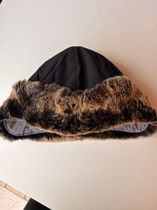 Cappello Woolrich Pelliccia Nero Marrone