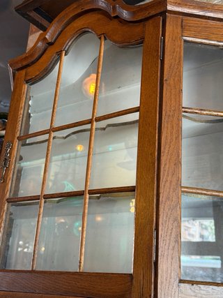 Vitrina expositora madera y cristal