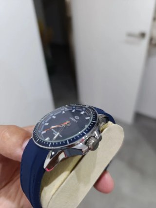 Reloj Marea Hombre Azul y Plateado